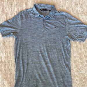 Travis Mathew Blue Polo Shirt Classic Design - Very Soft